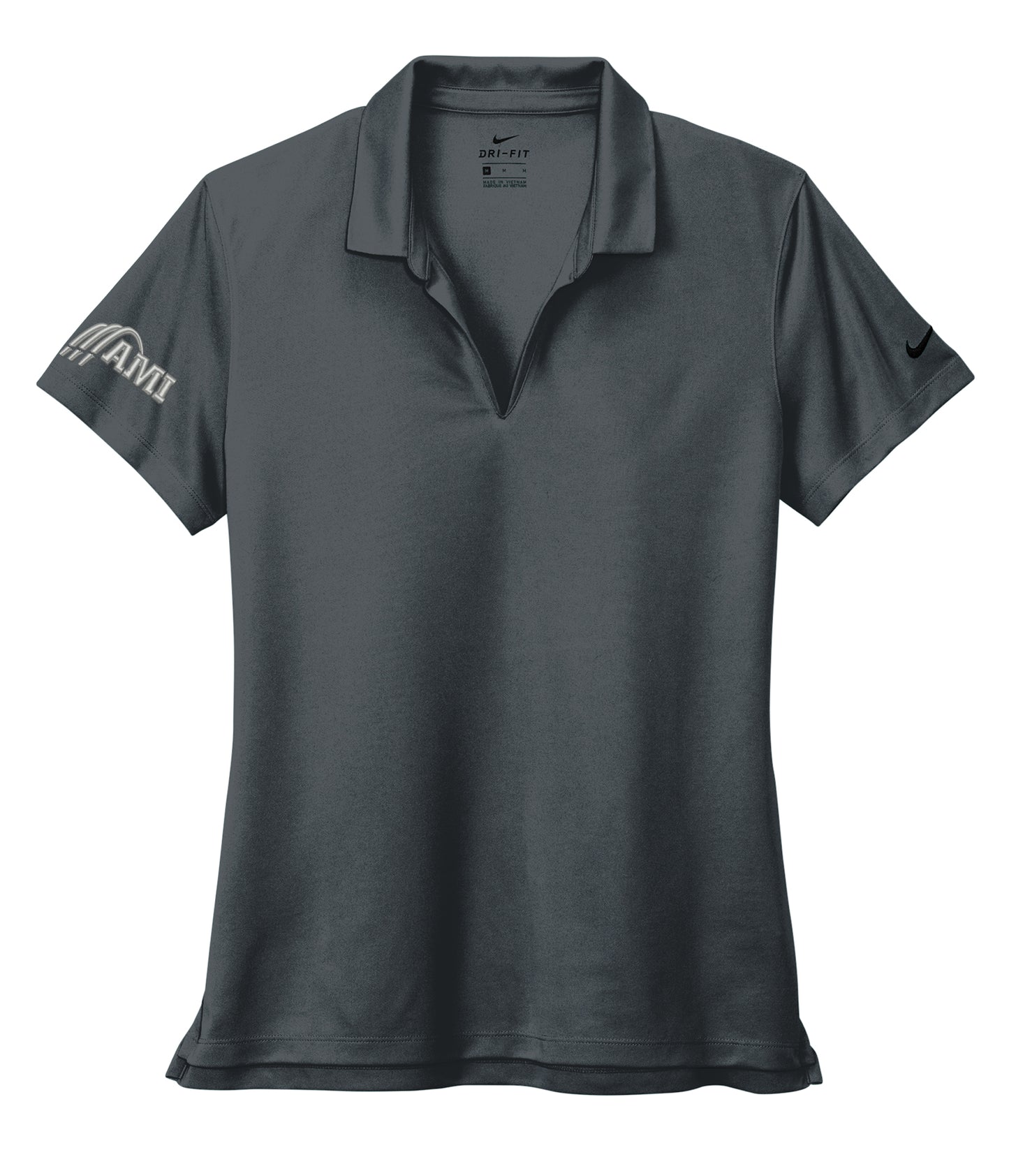 NIKE® Dri-FIT Micro Pique 2.0 Ladies' Polo (Anthracite Grey)
