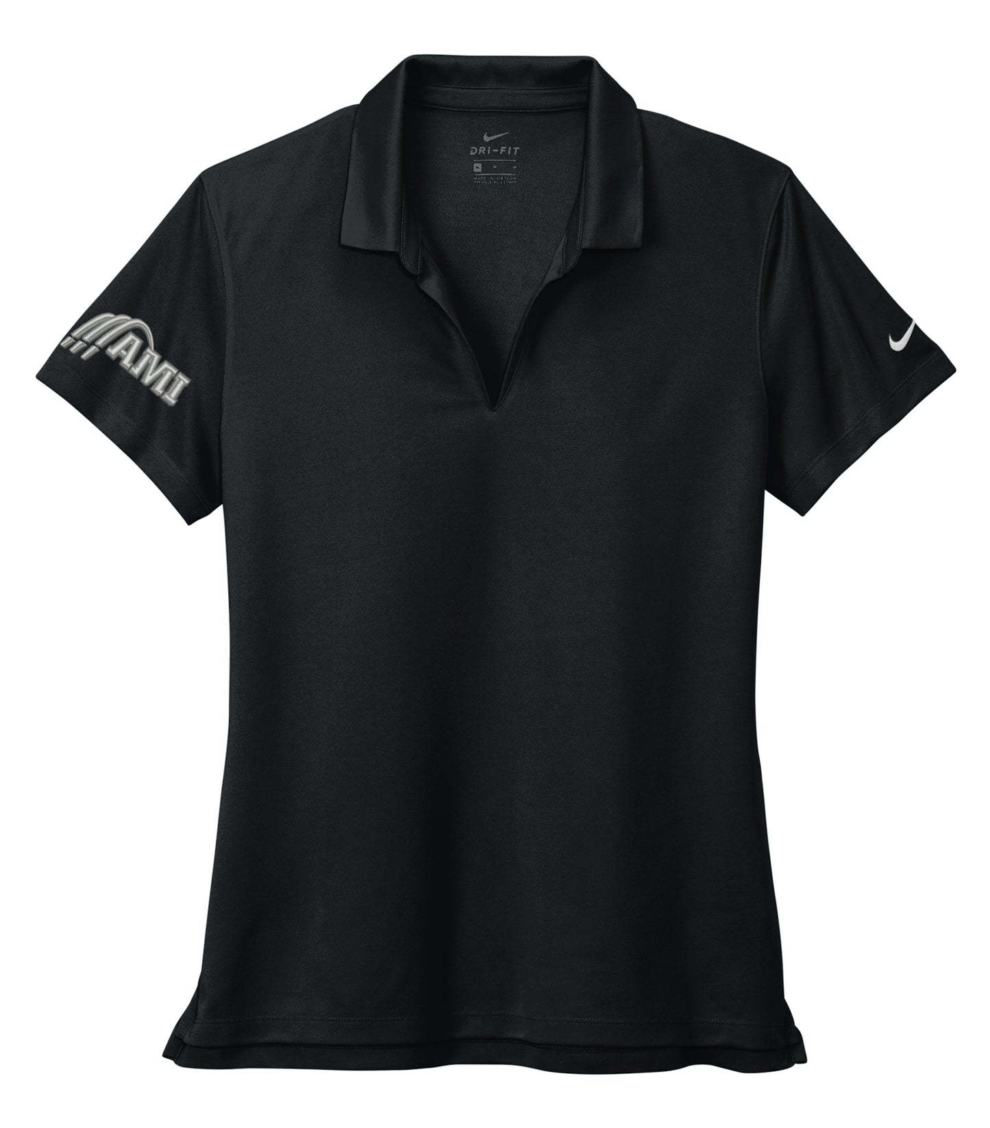 NIKE® Dri-FIT Micro Pique 2.0 Ladies' Polo (Black)
