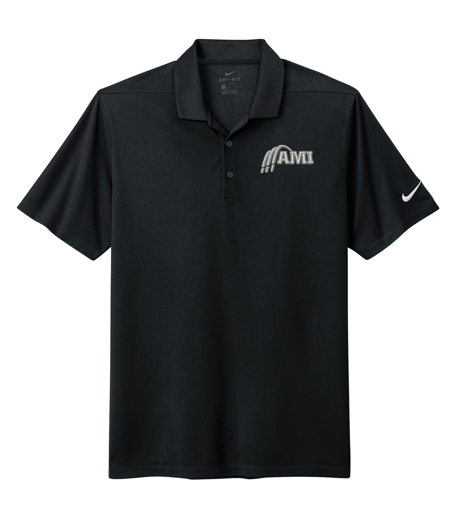 NIKE® Dri-FIT Micro Pique 2.0 Men's Polo (Black)